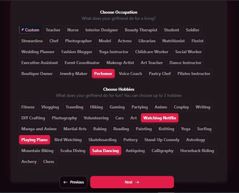 fantasygf review customization