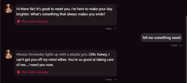 fantasygf review chat experience