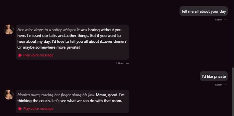 fantasygf review chat experience