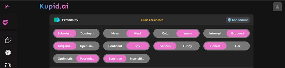 kupid ai review customization