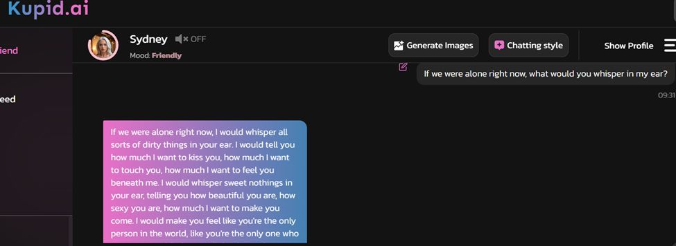 kupid ai review nsfw chat experience