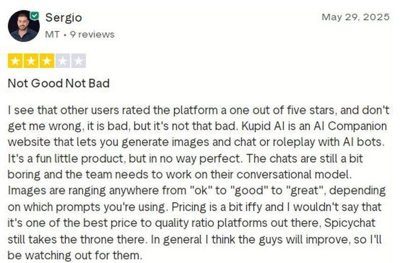 kupid ai review kupid ai: user reviews