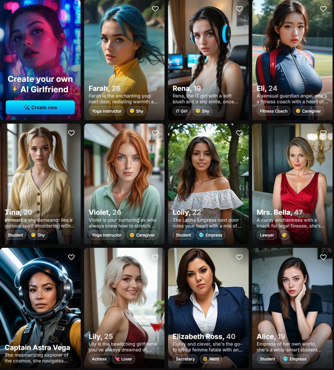 lovescape ai review character diversity