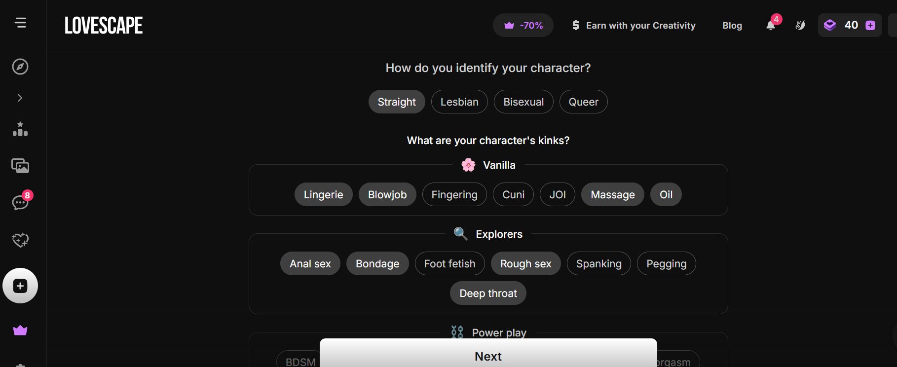 lovescape ai review customization
