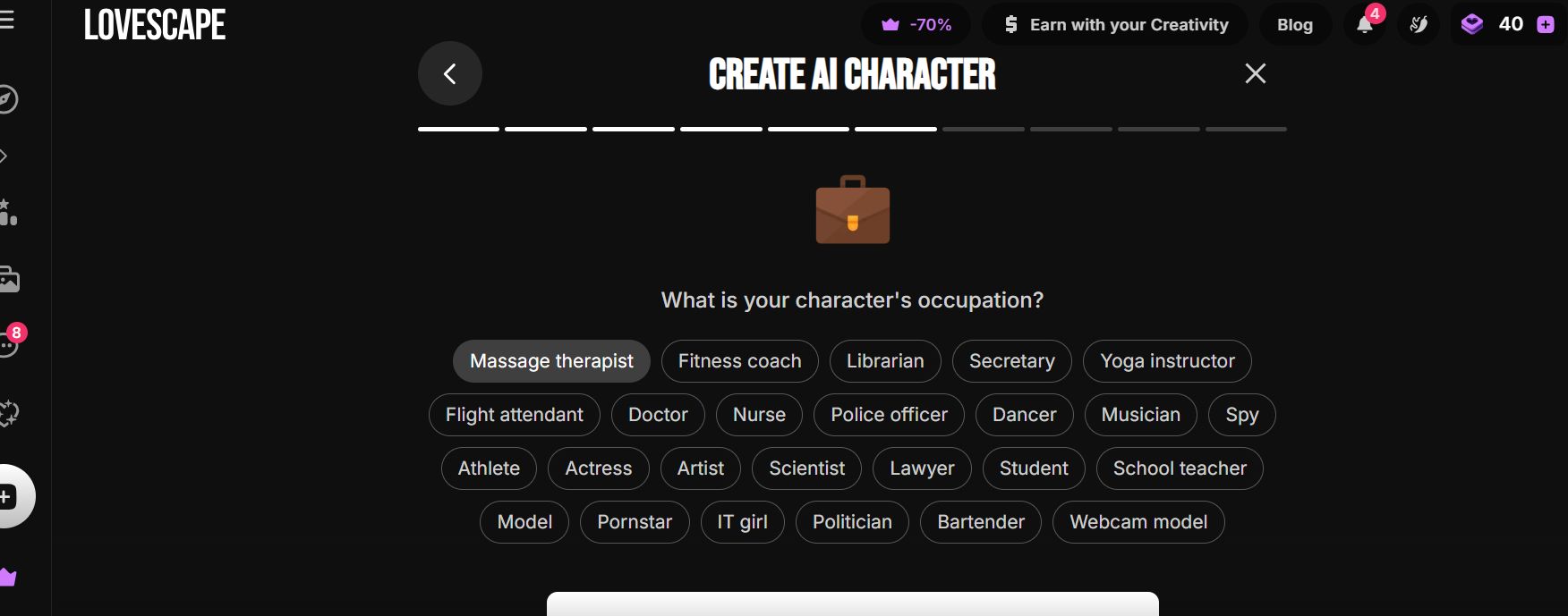 lovescape ai review customization