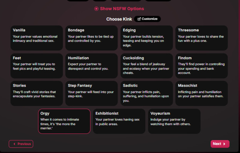 secret desires ai review customization