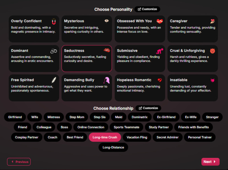 secret desires ai review customization