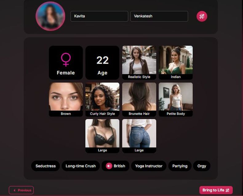 secret desires ai review customization