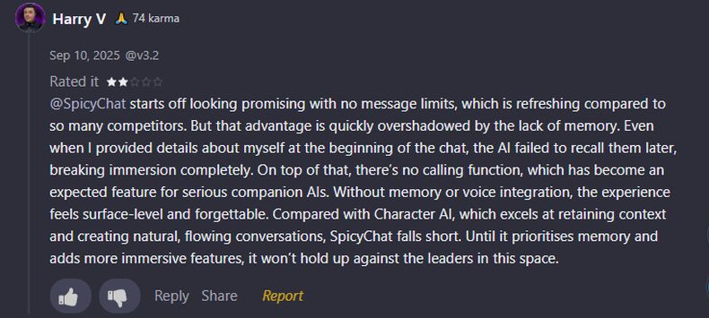 spicychat ai avis spicychat ai avis des utilisateurs