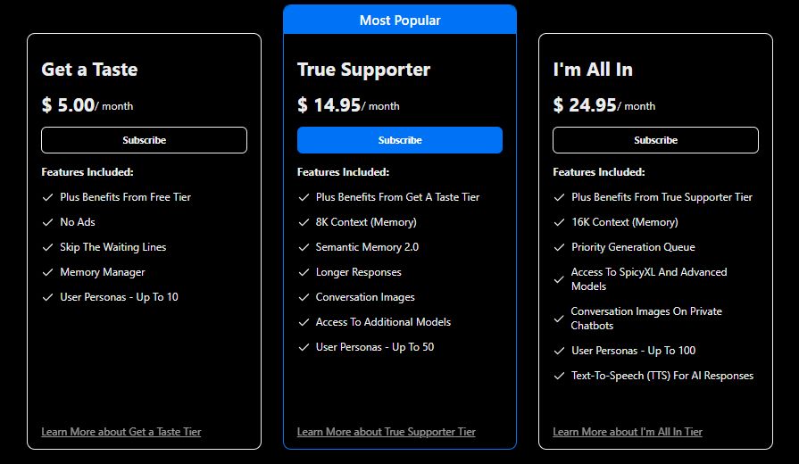 spicychat ai avis prix