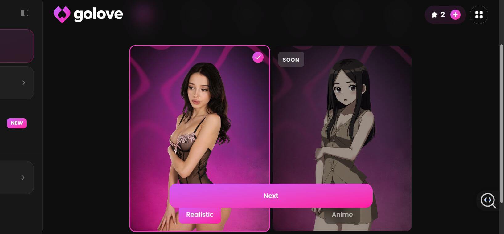 Análise do GoLove AI: Personalização