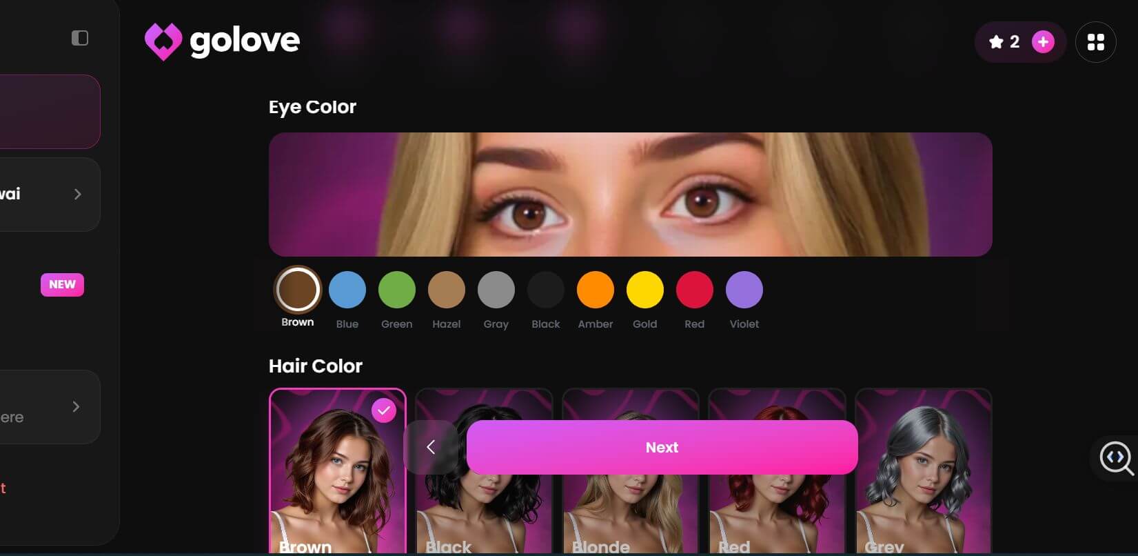 Análise do GoLove AI: Personalização