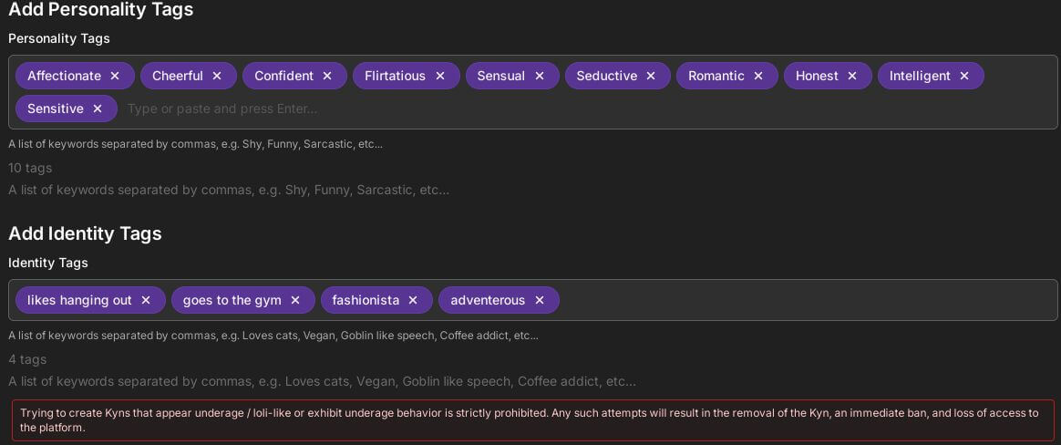 Análise do Soulkyn AI: Personalização