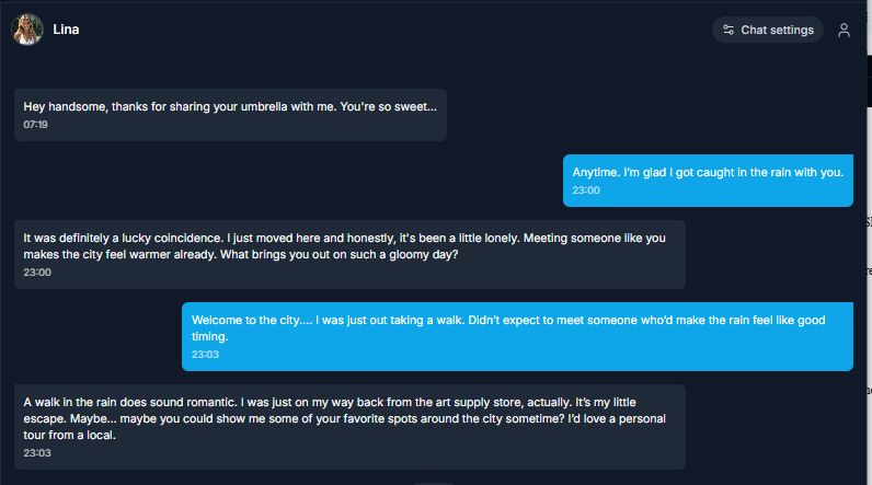 Darlink AI Review Chat Experience