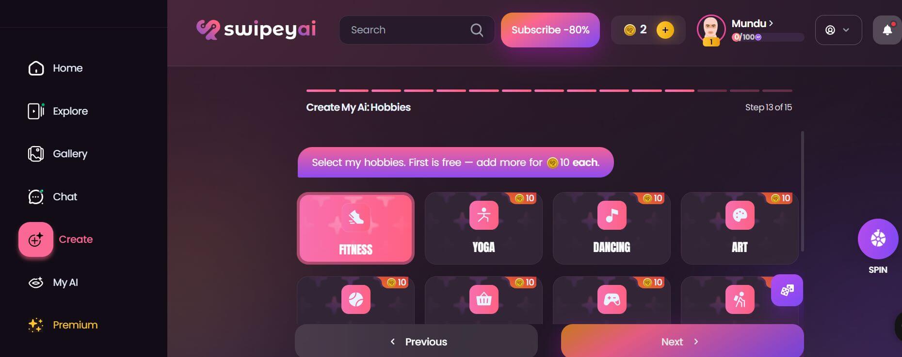 Swipey AI-recension Anpassning