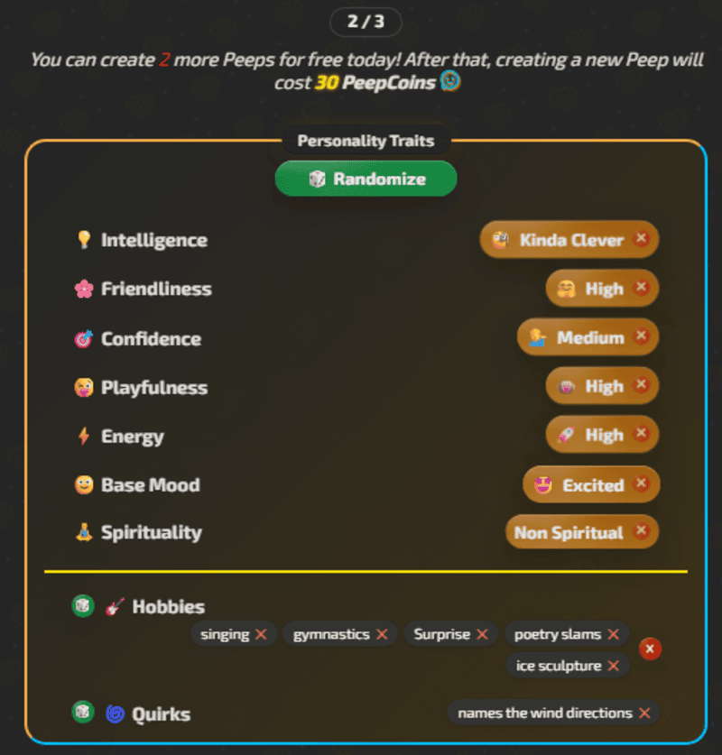AI Peeps Review Customization