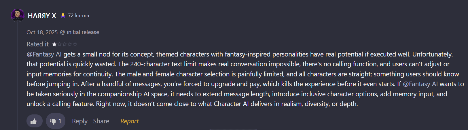 Fantasy AI Review Fantasy AI: User Reviews