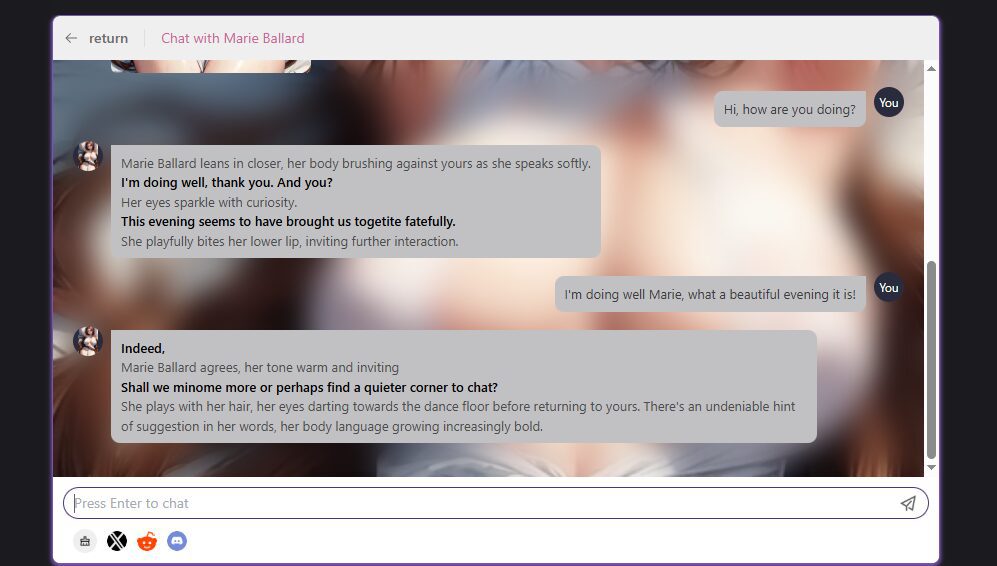 SpicyAI Review Chat Experience
