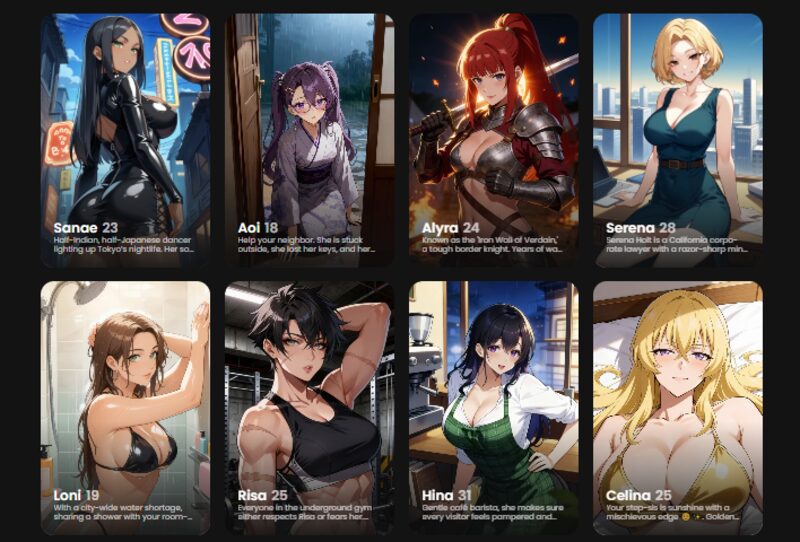 YUME AI Review Character Diversity