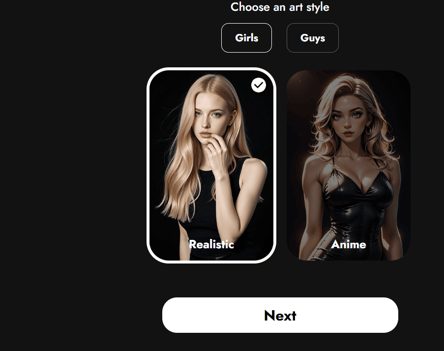 LustGF.ai Review Character Customization