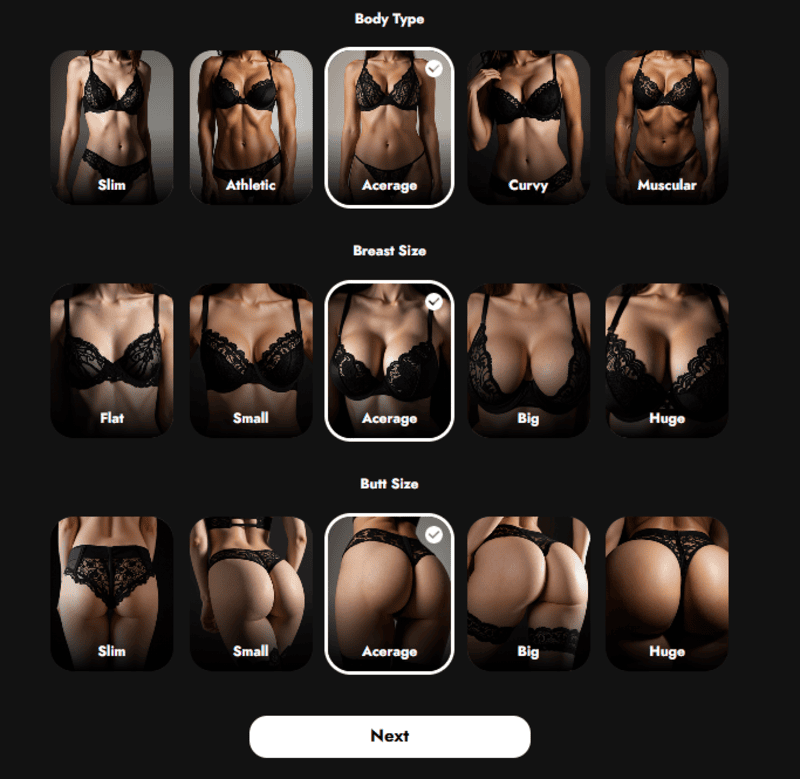 LustGF.ai Review Character Customization