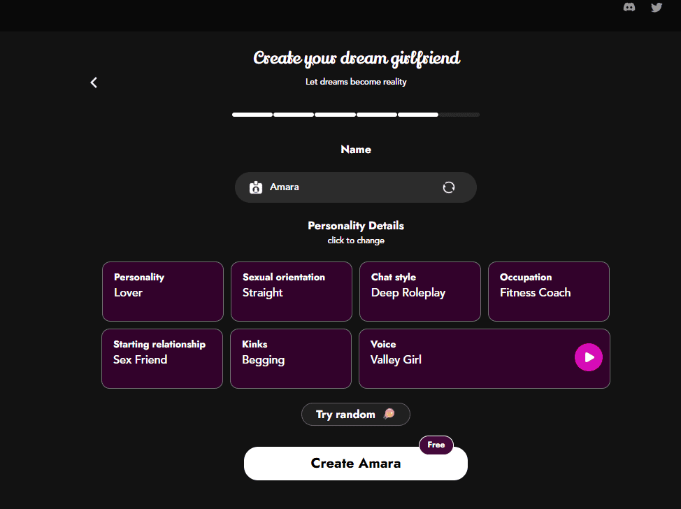 LustGF.ai Review Character Customization